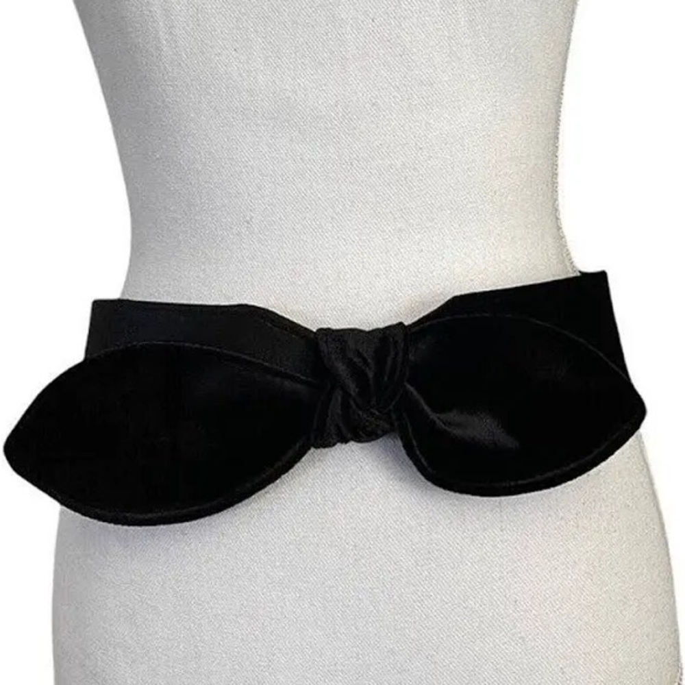 INC Wide Stretch
NWT,Black Velvet Bow Belt
Cummerbund Wedding🍝 - Picture 2 of 6
